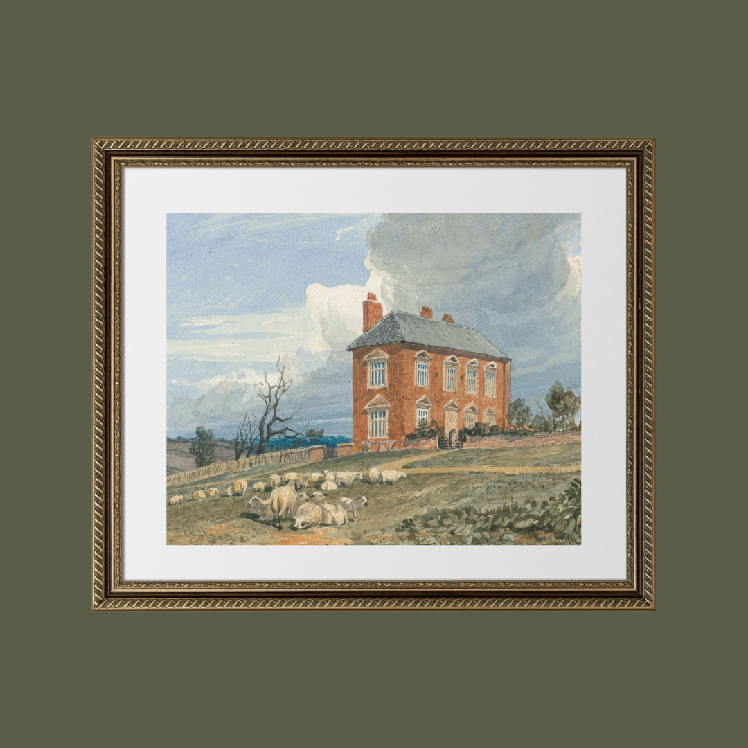 Irmingland Hall, Norfolk Antique Art Print