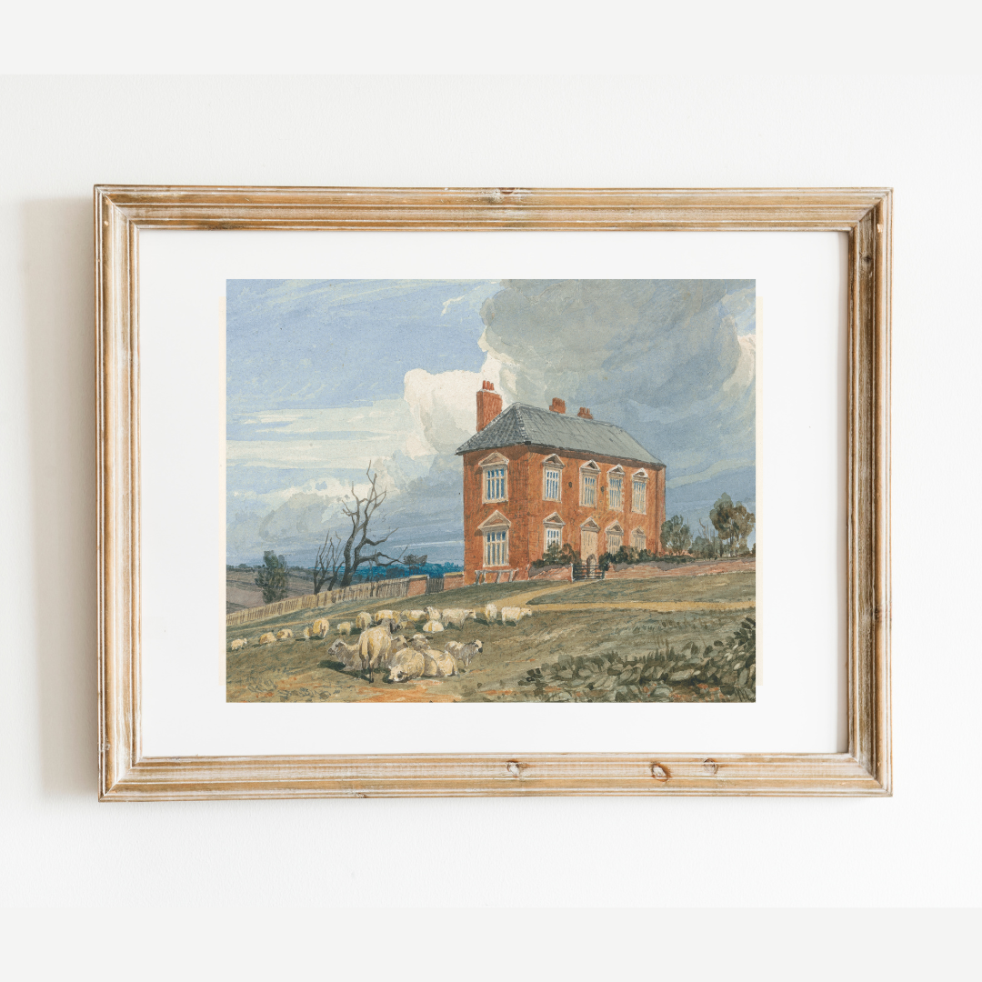 Irmingland Hall, Norfolk Antique Art Print