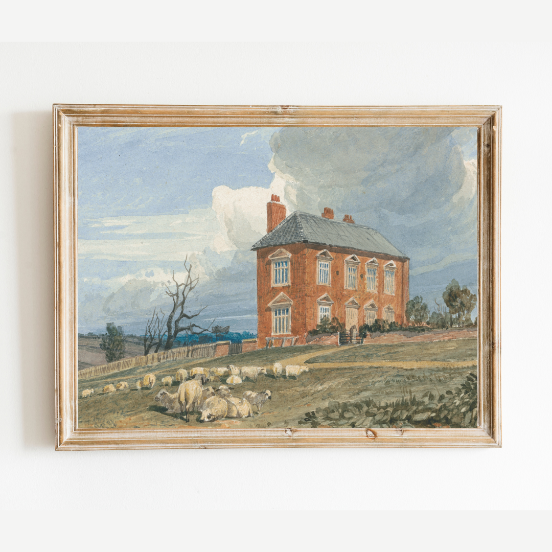 Irmingland Hall, Norfolk Antique Art Print