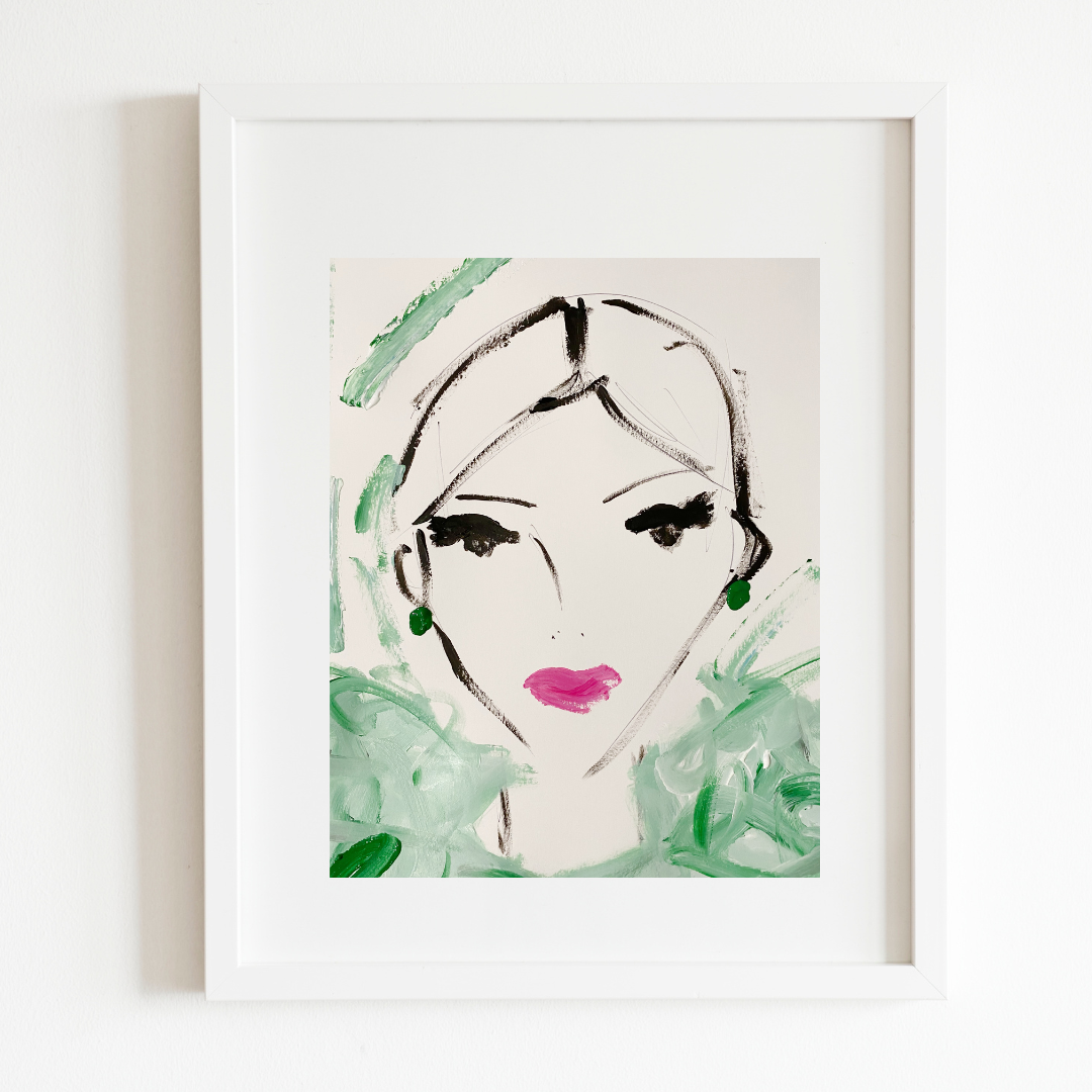 Emerald Lady Print
