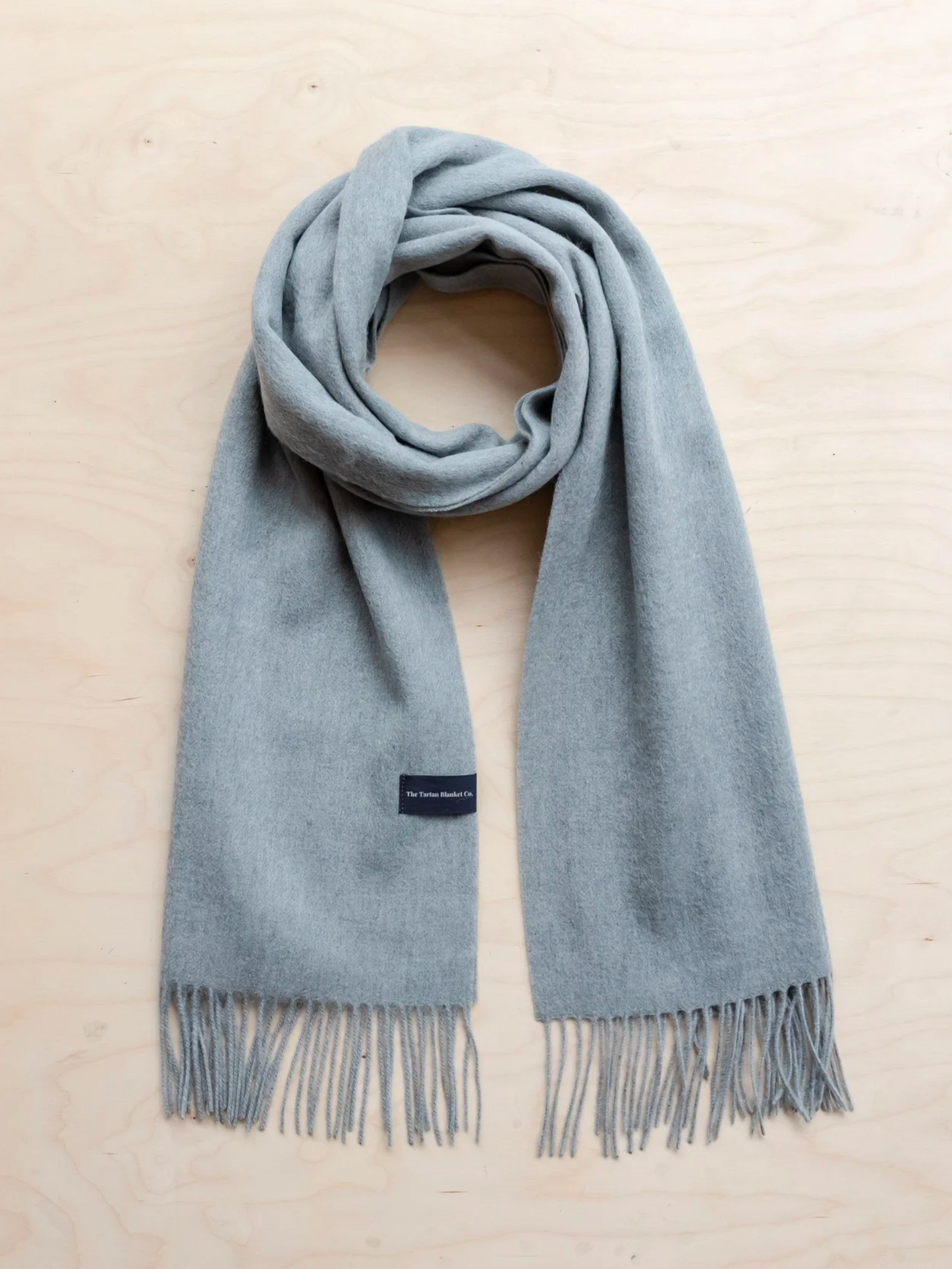 Lambswool Oversized Scarf in Grey Melange