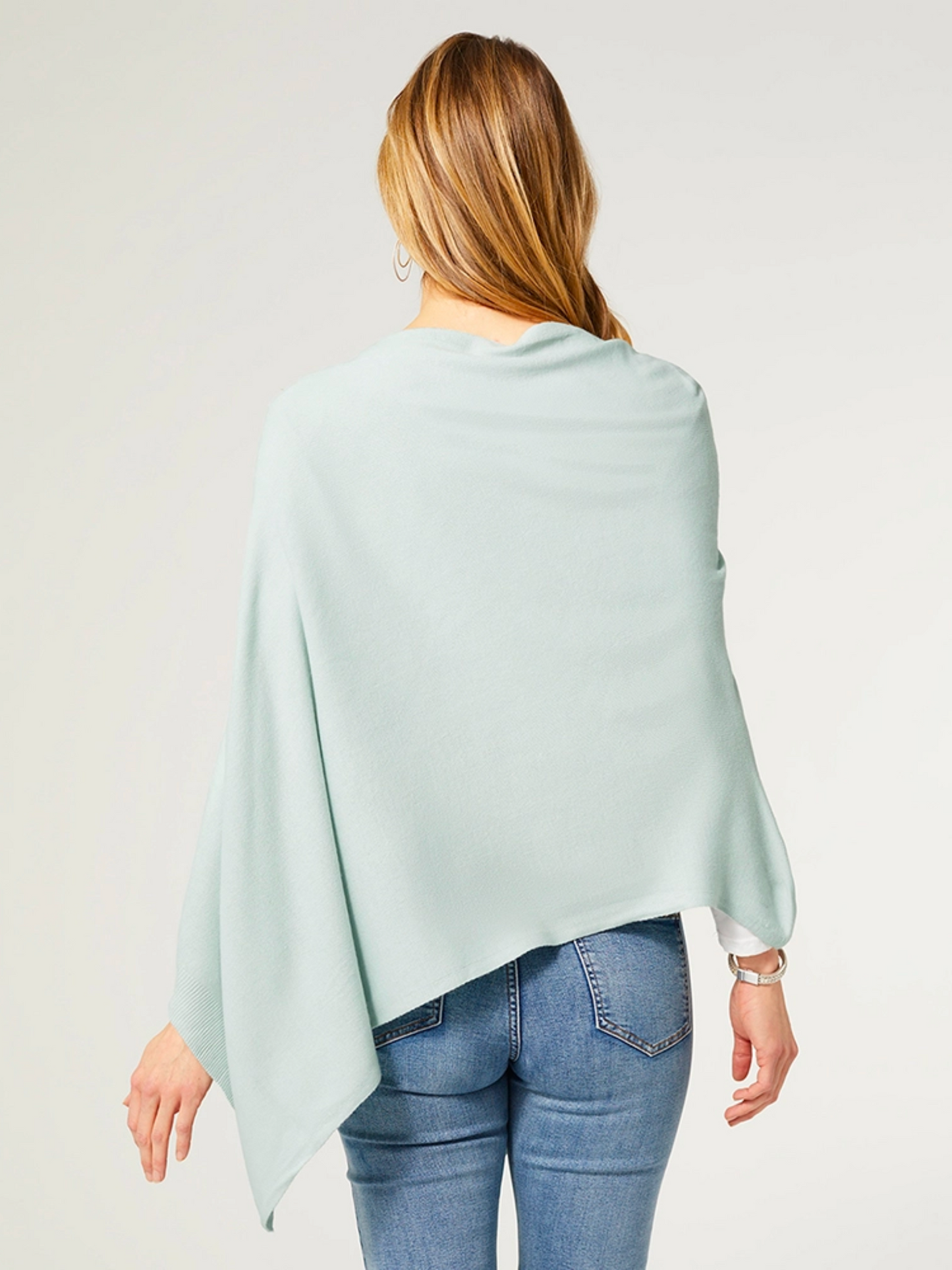 Lightweight Poncho in Seafoam