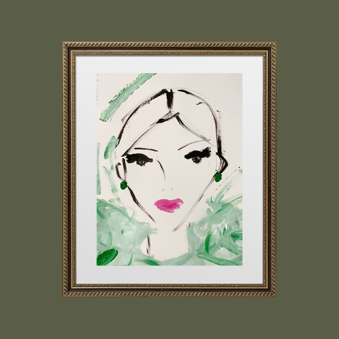 Emerald Lady Print