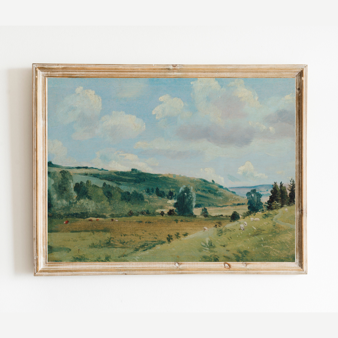 English Country Landscape Art Print