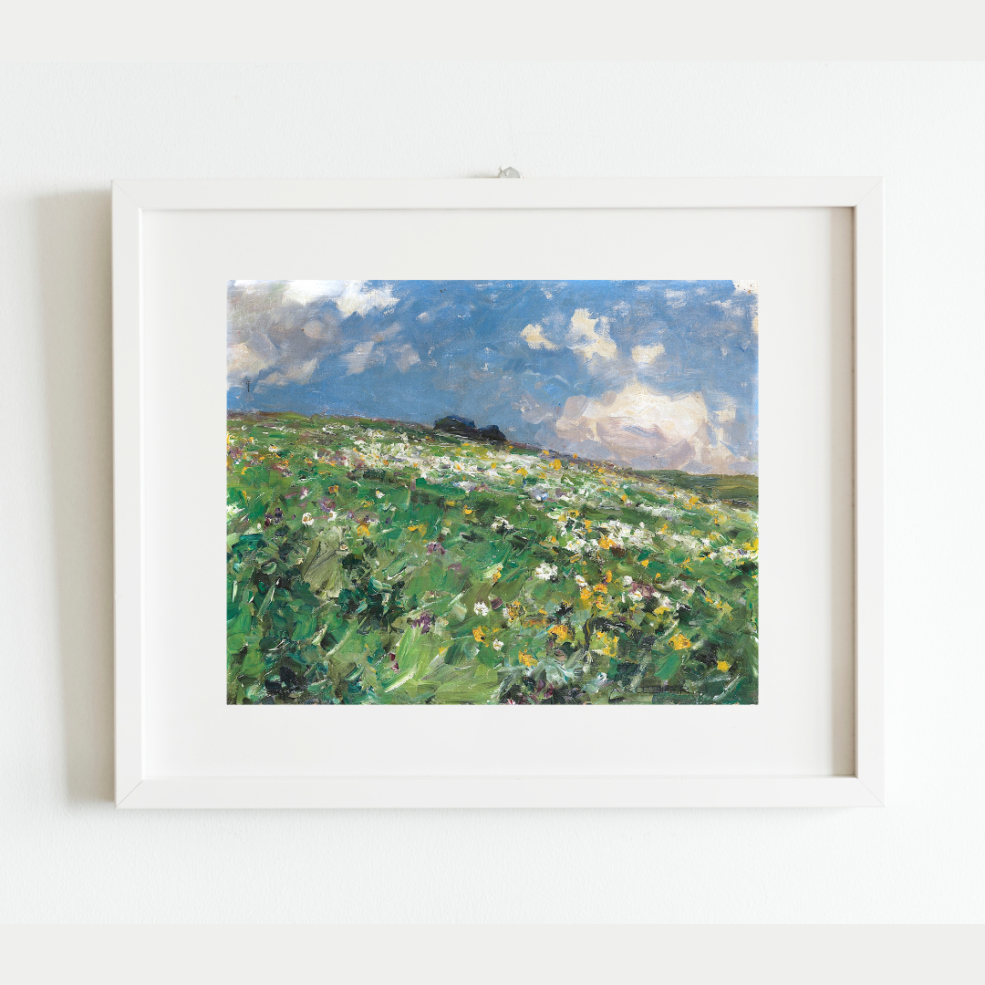 Summer Meadow Antique Art Print