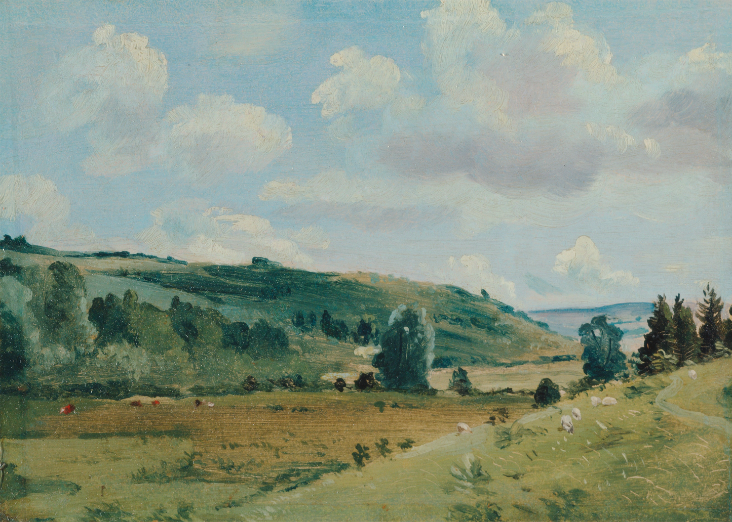 English Country Landscape Art Print