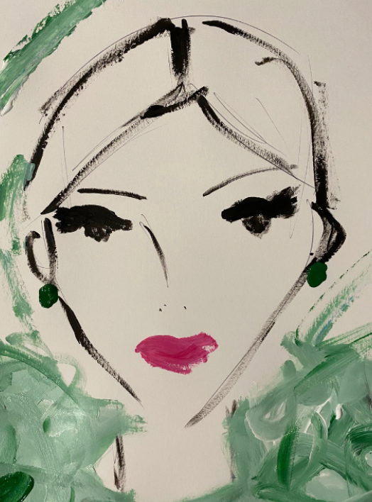 Emerald Lady Print