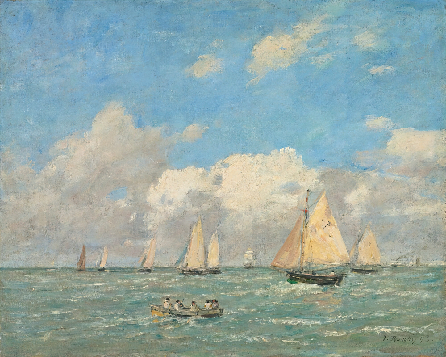 La Sortie Des Barques À Trouville Print