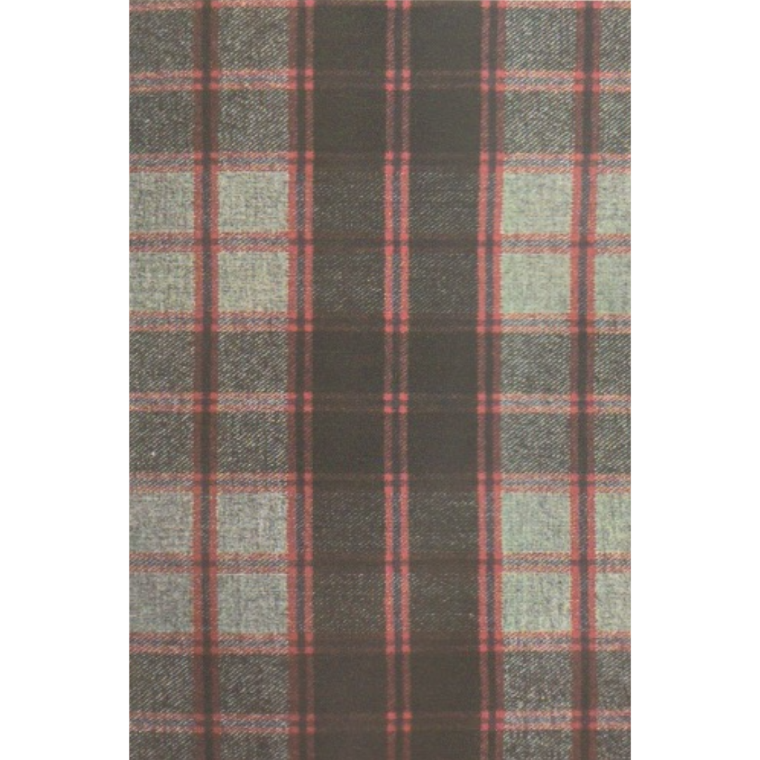 Macpherson Hunting Tartan - Print & White Frame