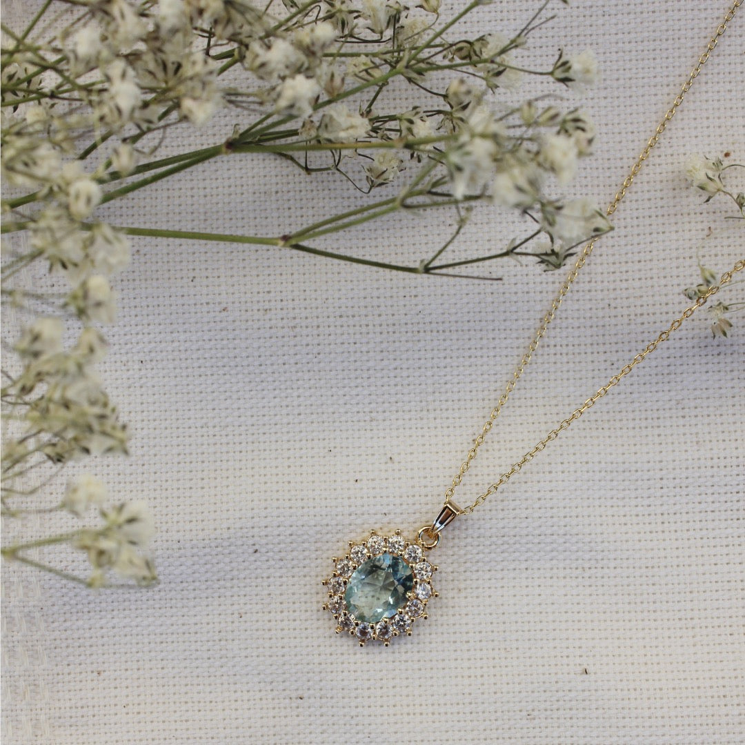 The Duchess Necklace - Aqua