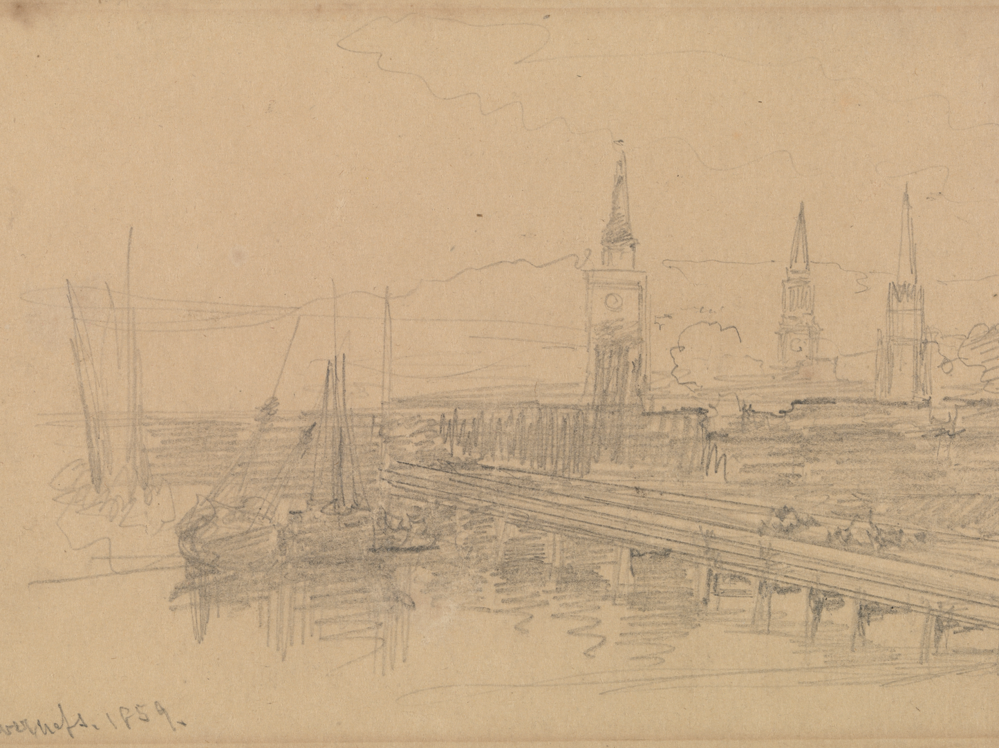 Inverness Scotland 1859 Print