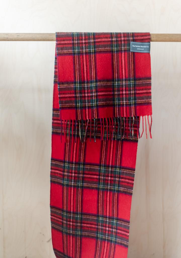 Lambswool Scarf in Stewart Royal Tartan