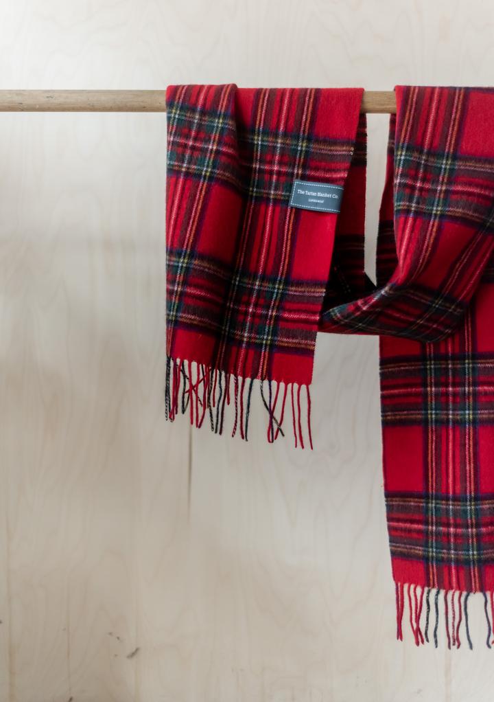 Lambswool Scarf in Stewart Royal Tartan