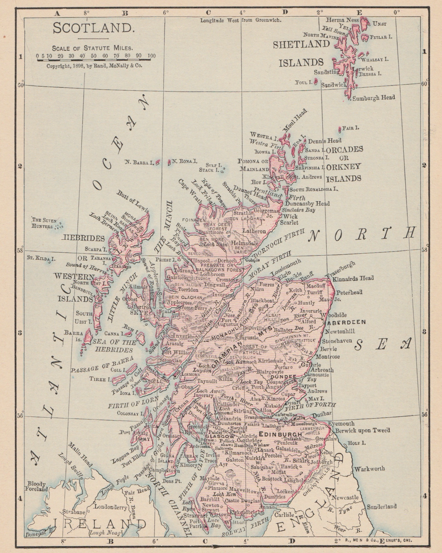 Map of Scotland