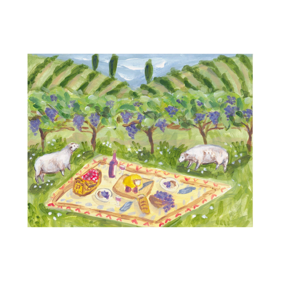 Vineyard Picnic Card