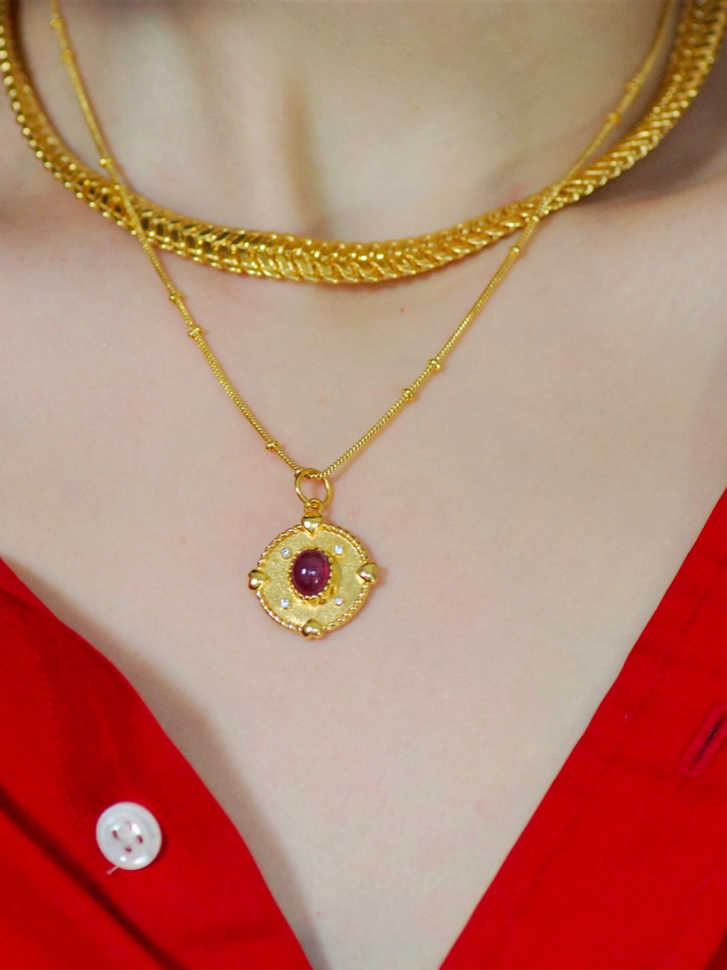 Gem Bazaar Ruby Pendant