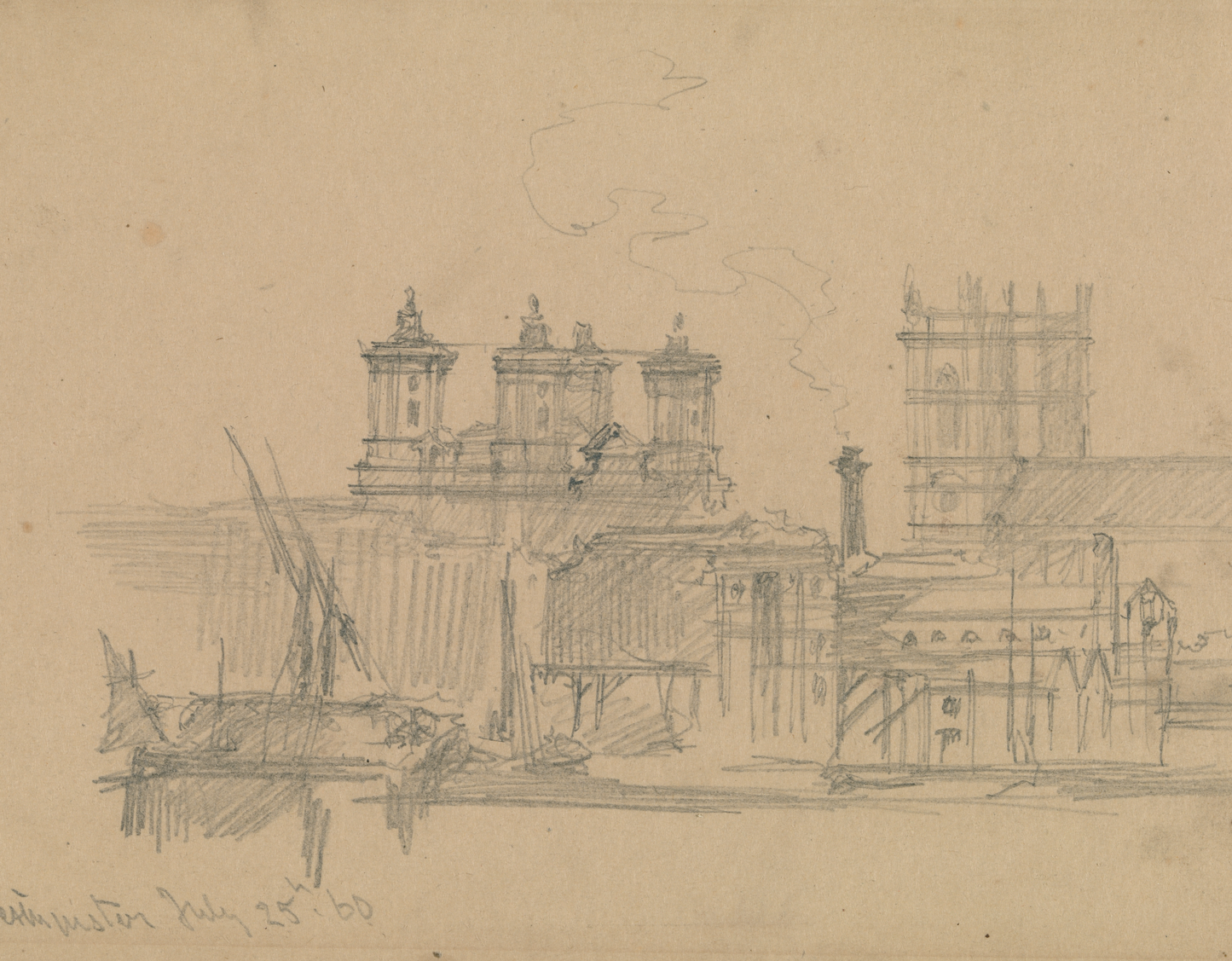 Westminster 1860 Print