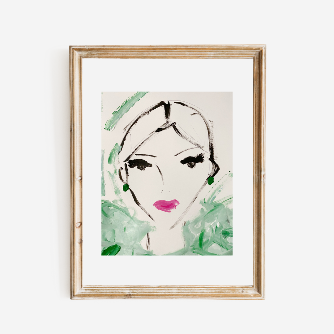 Emerald Lady Print