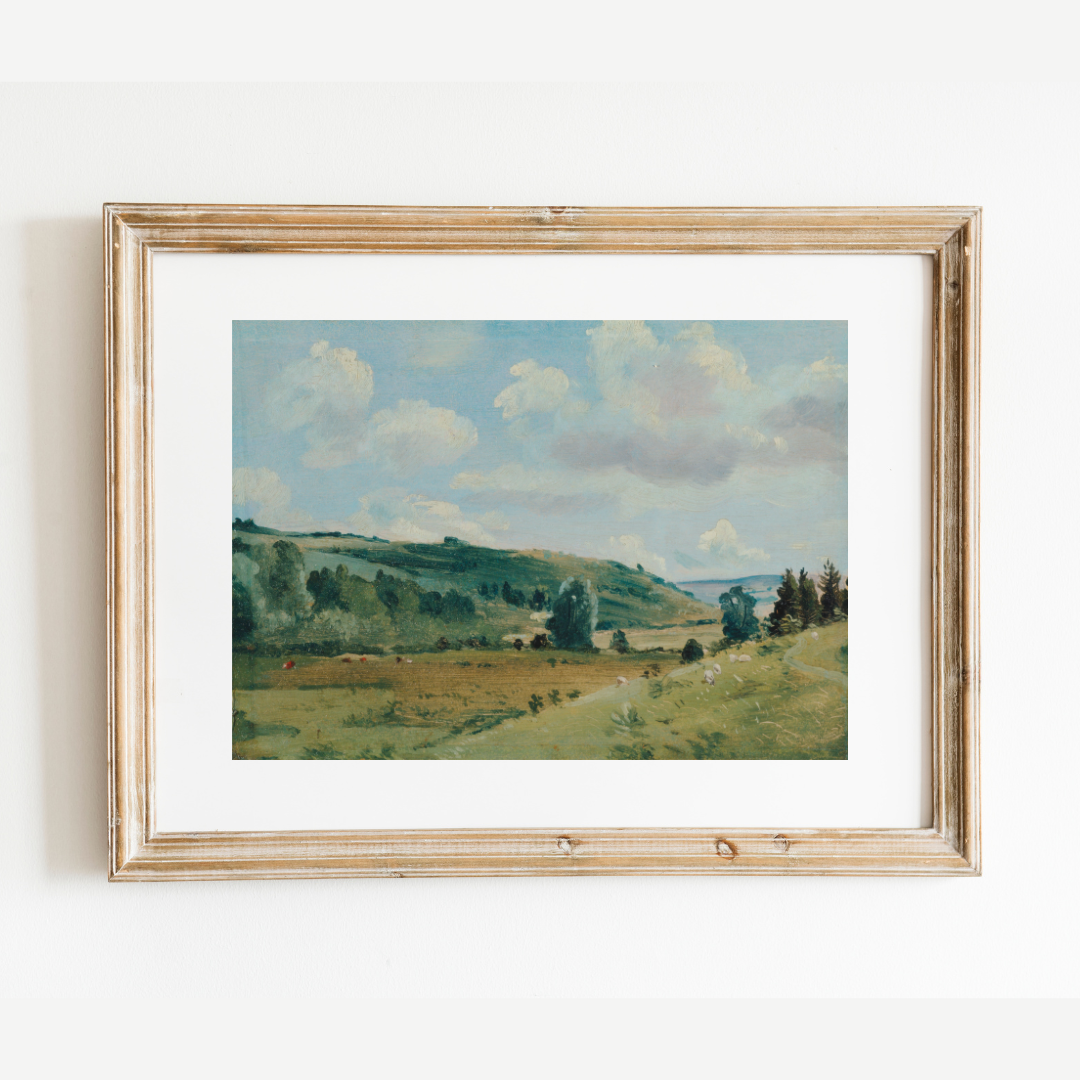 English Country Landscape Art Print