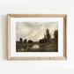 A River in Connecticut Antique Art Print