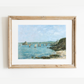 Boats in the Bay Antique Art Print