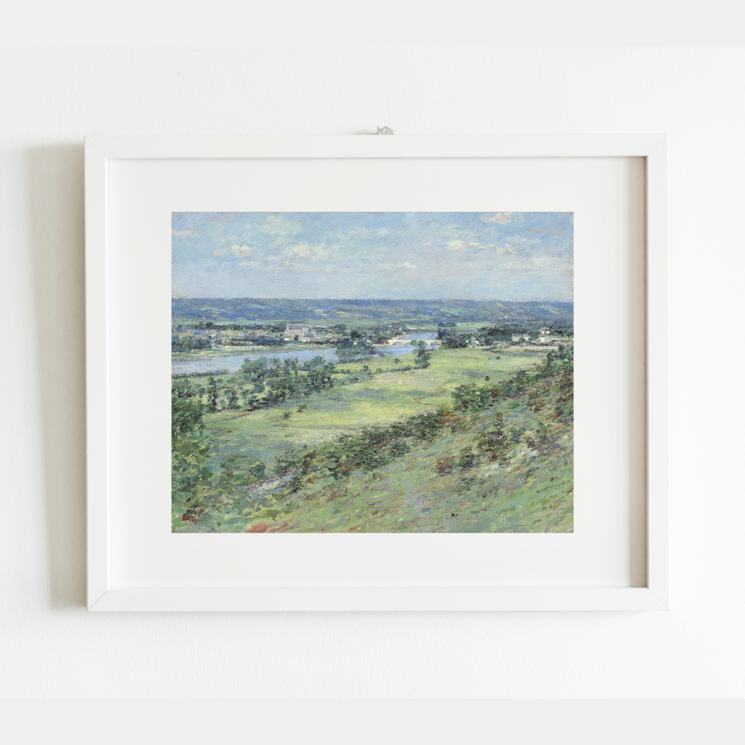 The Valley of the Seine Antique Art Print