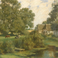 North German Landscape Antique Art Print