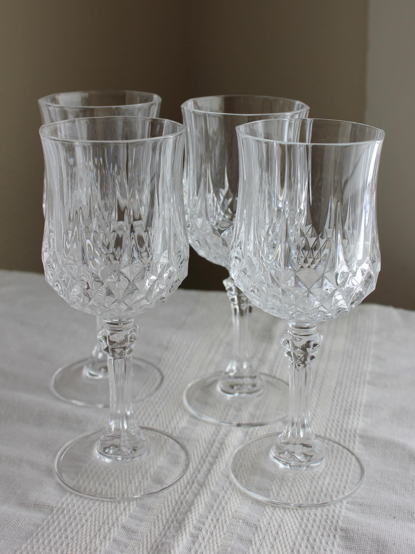 Crystal Wine Glasses - Set of 4