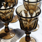 Amber Smoke Wine Glasses - Set of 4