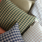 Petite Plaid Pillow Cover in Navy