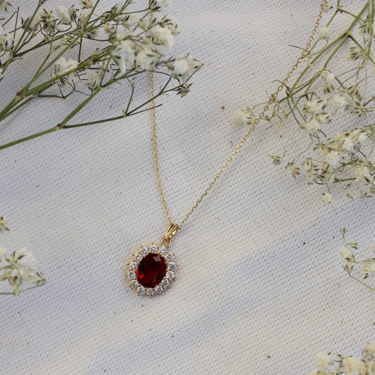 The Duchess Necklace - Red
