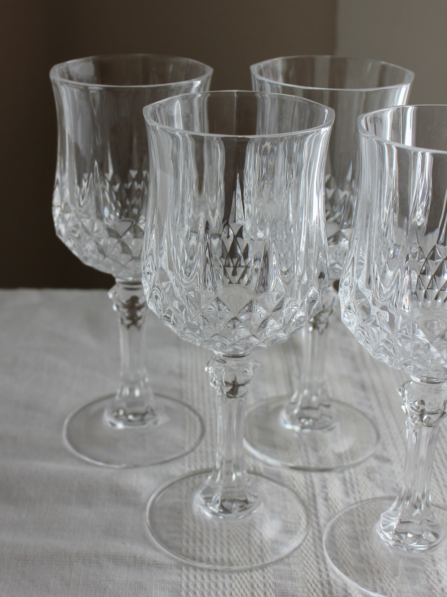 Crystal Wine Glasses - Set of 4