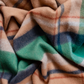 Lambswool Oversized Scarf in Camel Bold Check