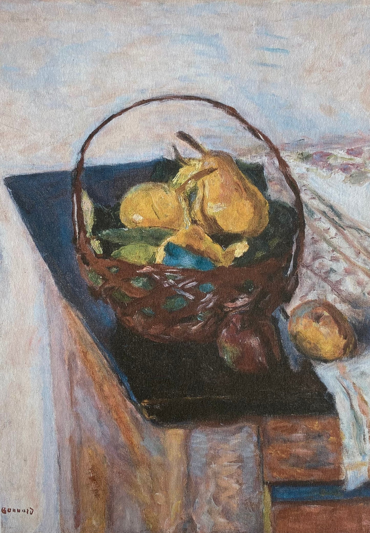 The Basket of Fruit Print
