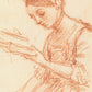 Young Lady with a Book Print