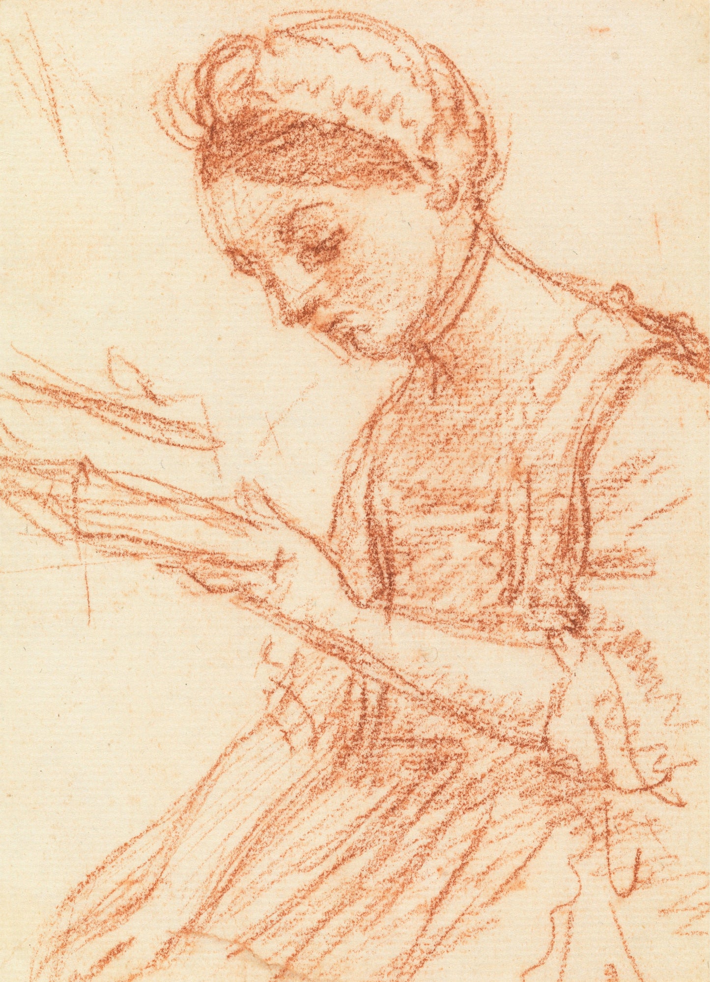 Young Lady with a Book Print
