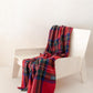 Recycled Wool Knee Blanket in Stewart Royal Tartan