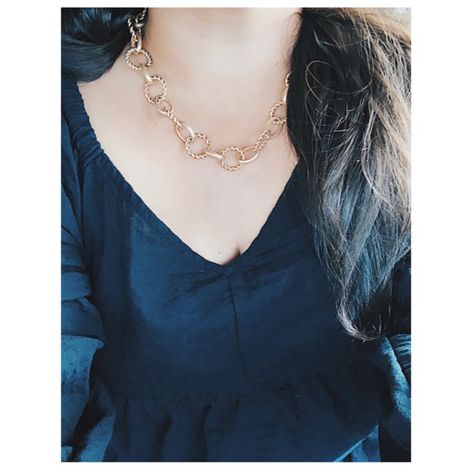Linked Rope Chain Necklace