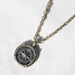 Compass Coin Pendant Necklace