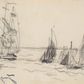Small Sailboats and a Three-Master Print
